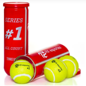 Bola de Tênis Tubo com 3 Premium AX Esportes - Oa372