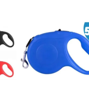 Coleira Guia Retrátil Passeio Pet Cachorro E Gato 5 Metros