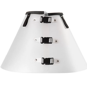 Colar Elizabetano Jireh para Cães Branco e Preto