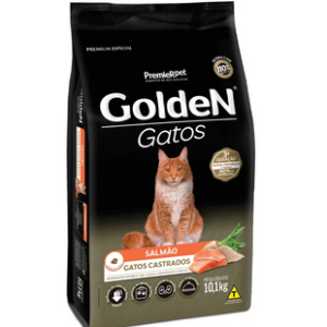 Ração Golden para Gatos Adultos Castrados Sabor Salmão