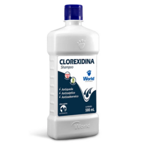 Shampoo Clorexidina Dug's World para Cães e Gatos 500ml